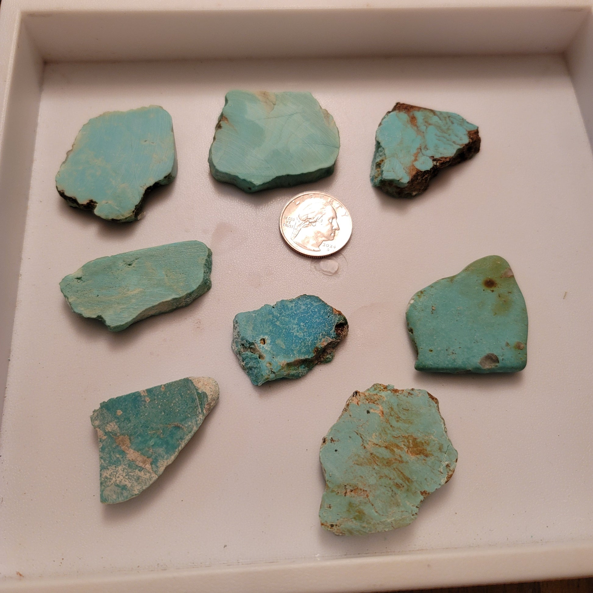 Sonoran Turquoise Slabs - back view