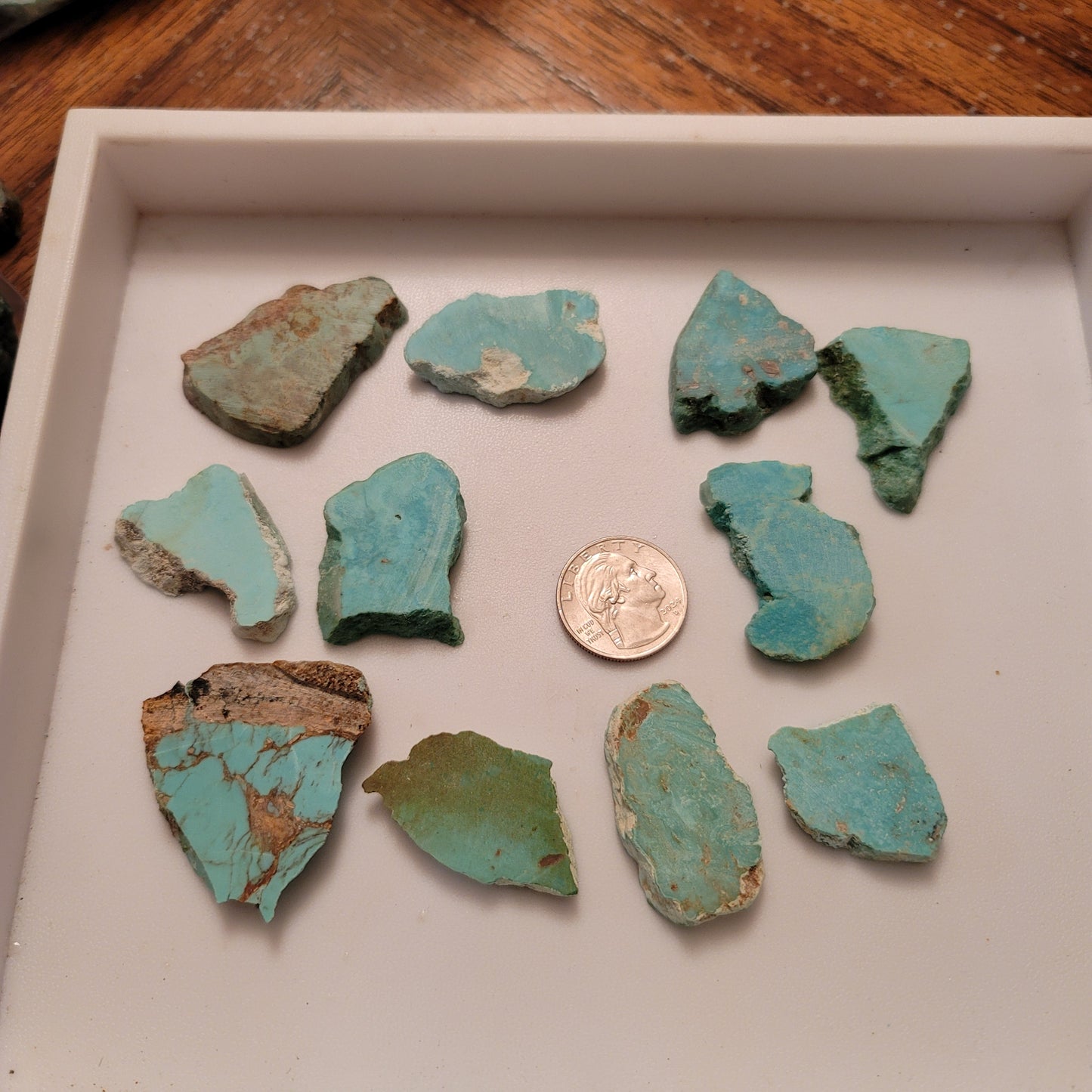 Sonoran Turquoise Slabs - side view
