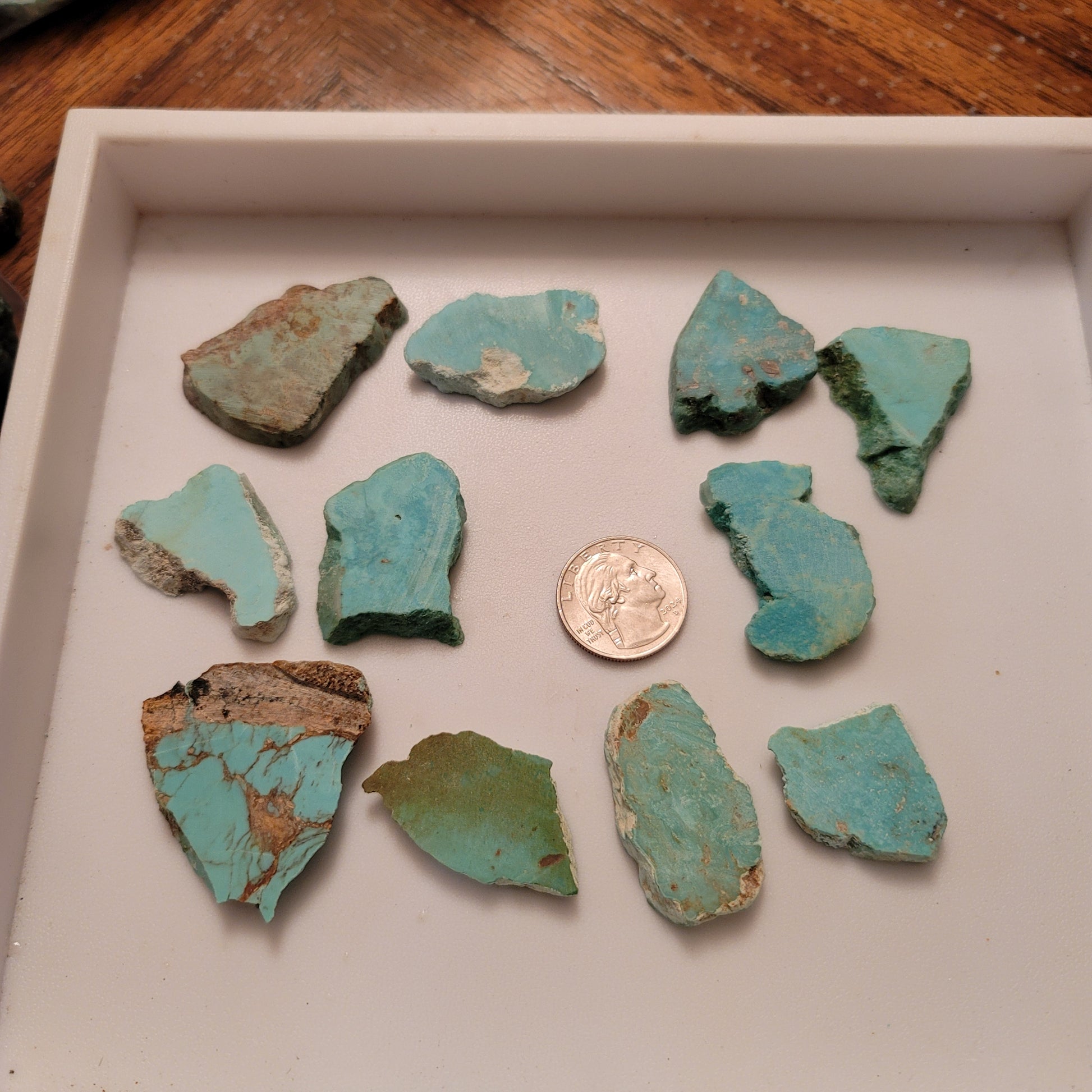 Sonoran Turquoise Slabs - side view