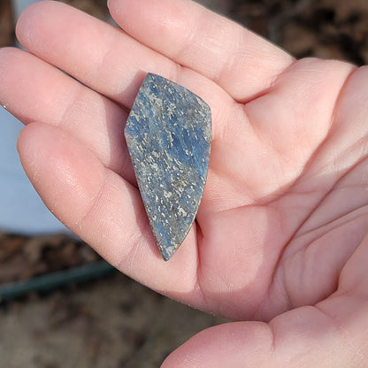 Virginia Kyanite with Pyrite Cabochon