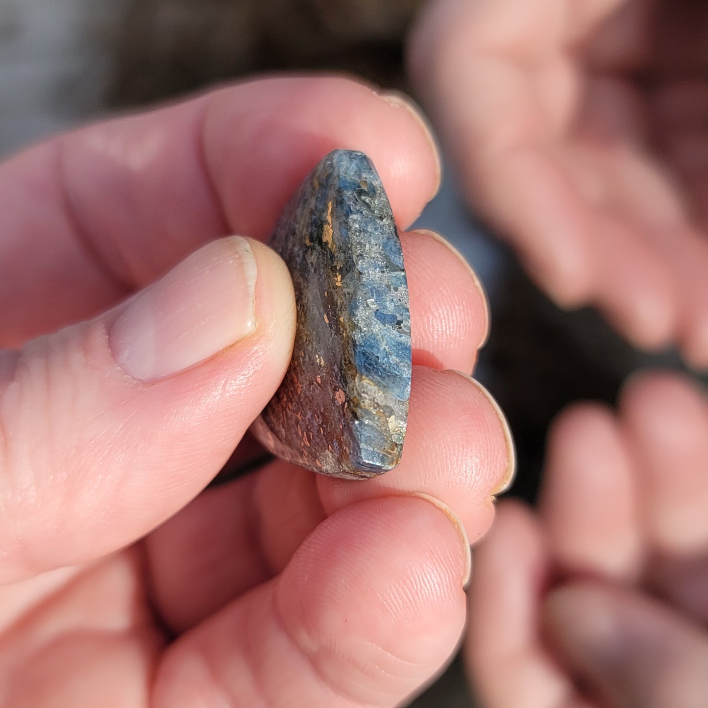 Virginia Kyanite with Pyrite Cabochon