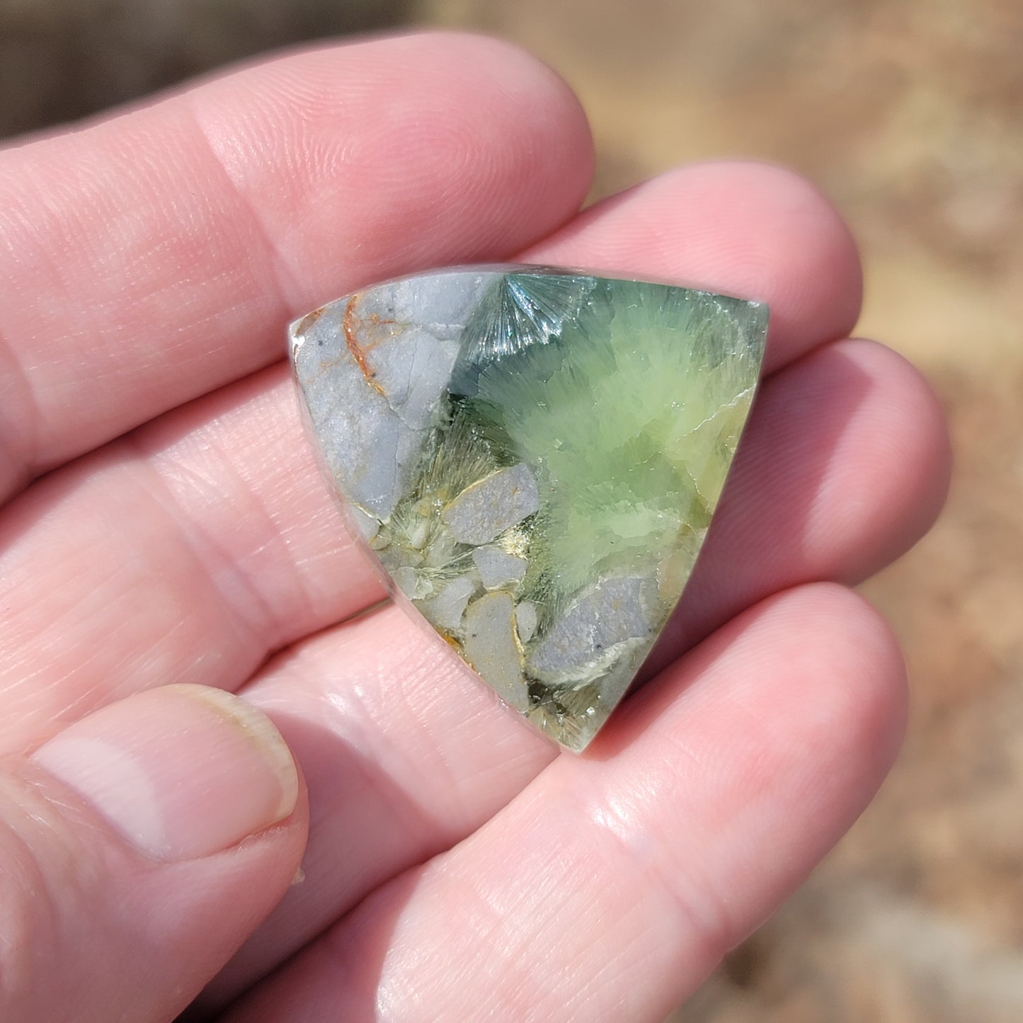 Arkansas Wavellite Cabochon