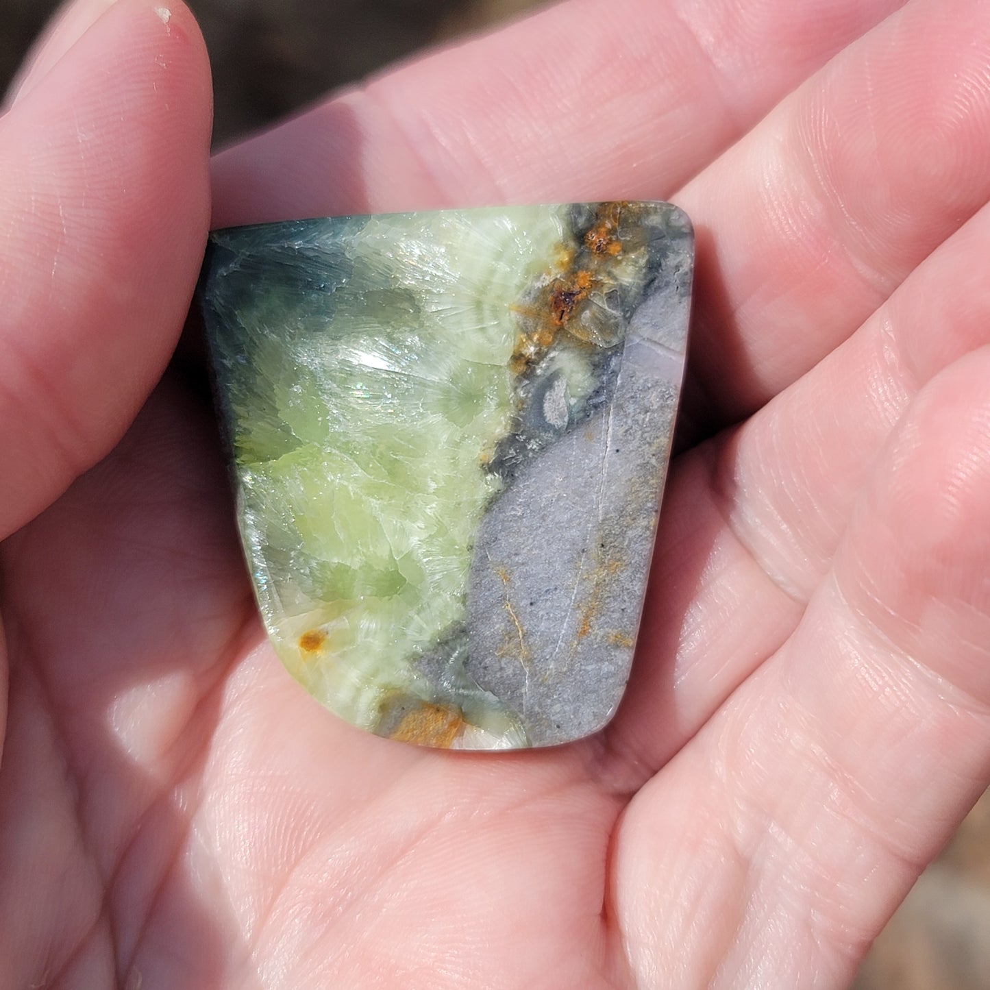 Arkansas Wavellite Cabochon