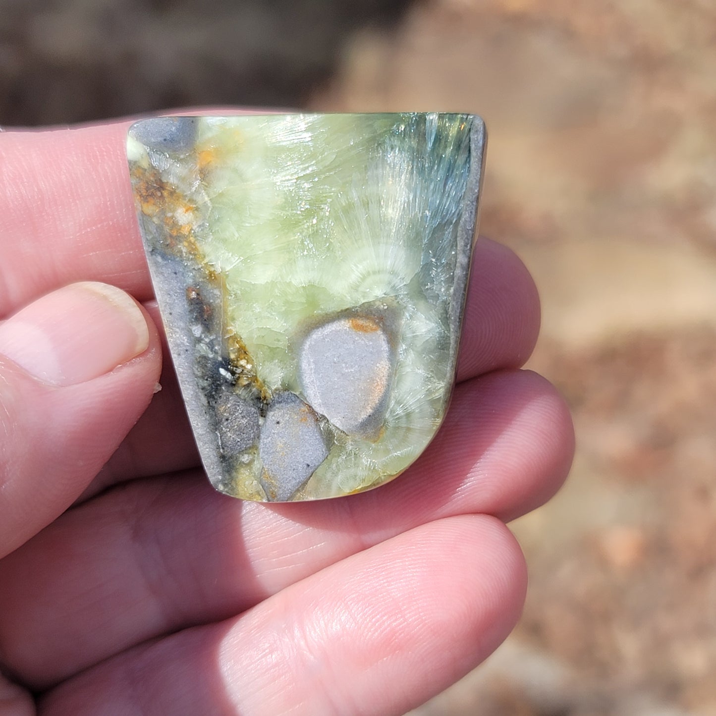 Arkansas Wavellite Cabochon