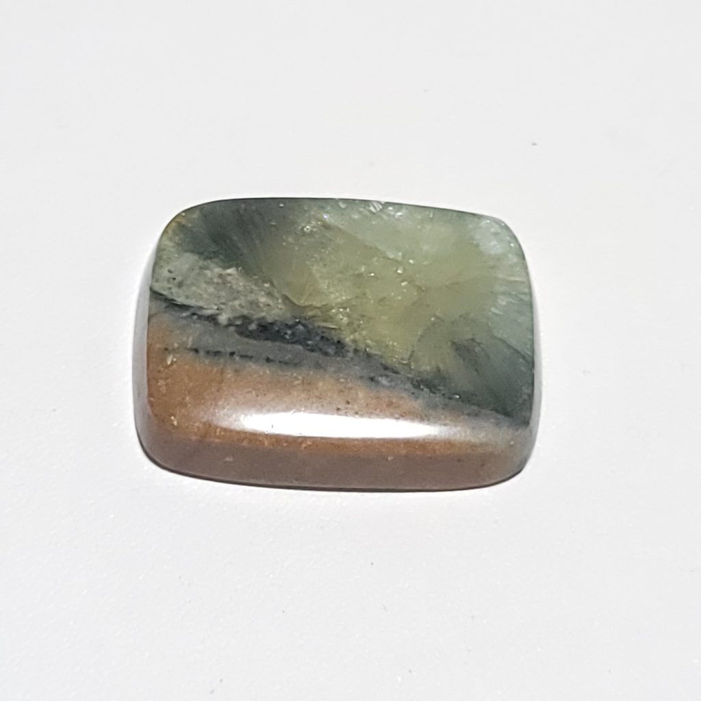 Arkansas Wavellite Cushion Cabochon - 34.1 x 26 x 6.4 mm - 50.8 ct
