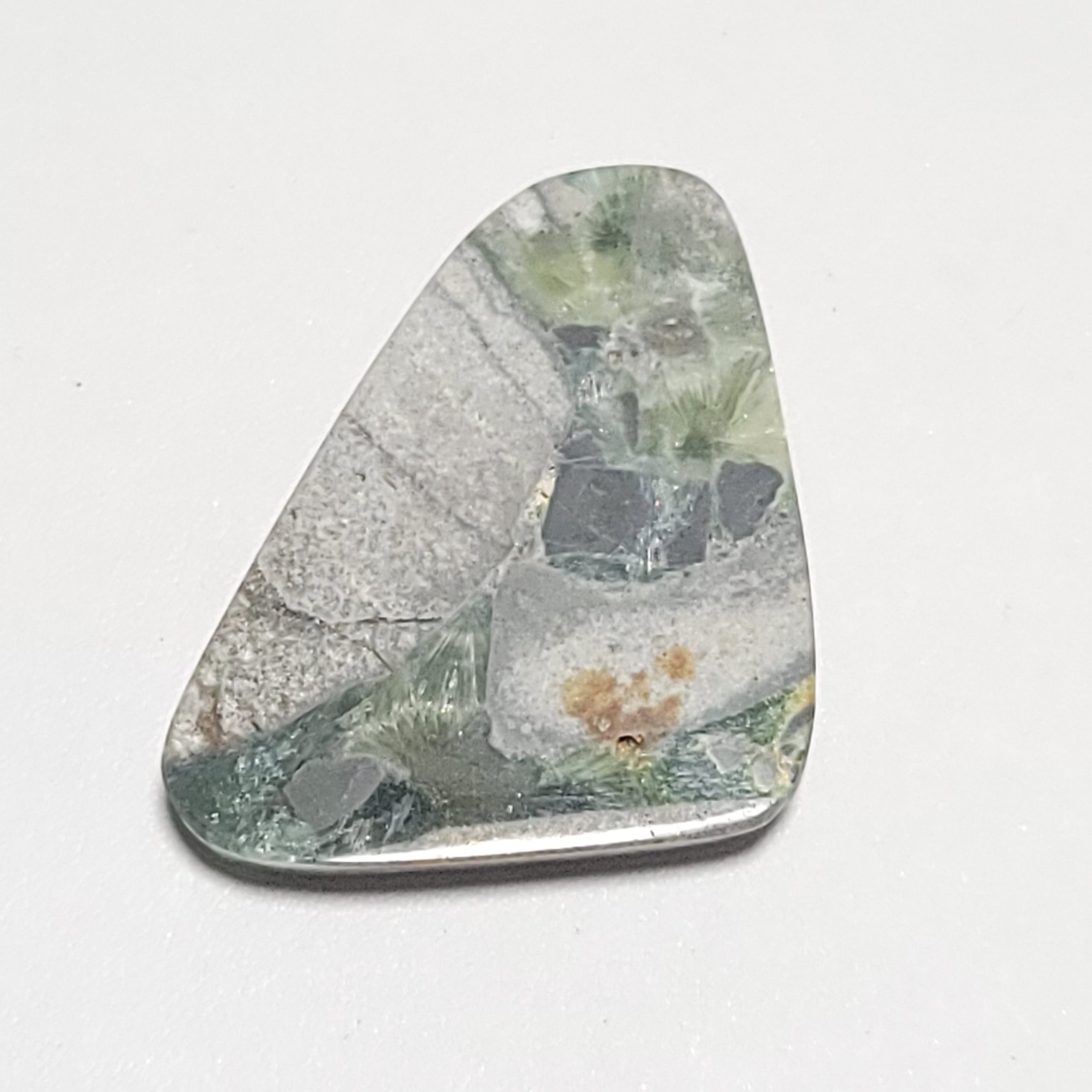 Arkansas Wavellite Freeform Pendant - 52.6 x 36 x 7 mm - 92.5 ct - Image 2