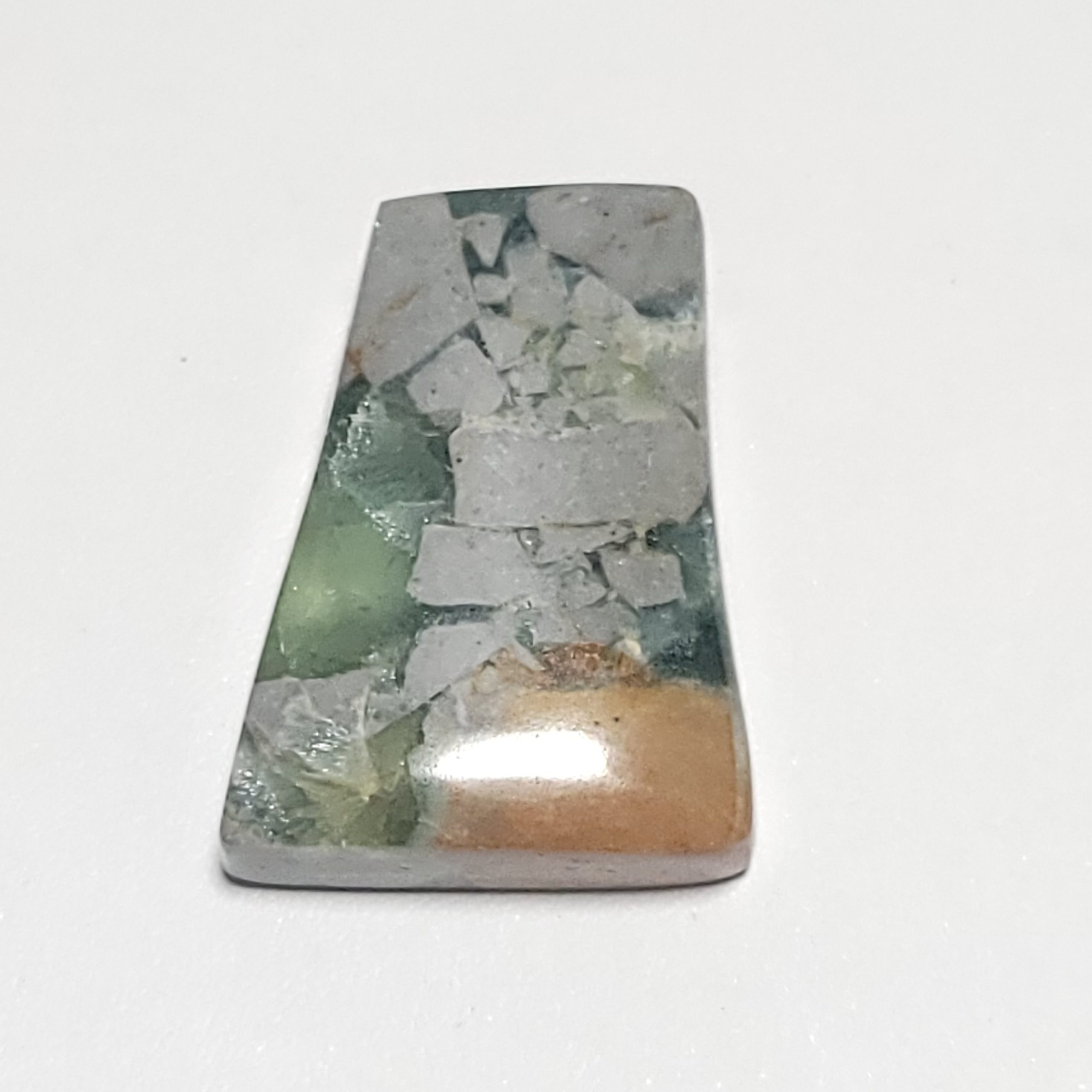Arkansas Wavellite Freeform Pendant - 42.5 x 32 x 11.7 mm - 167 ct