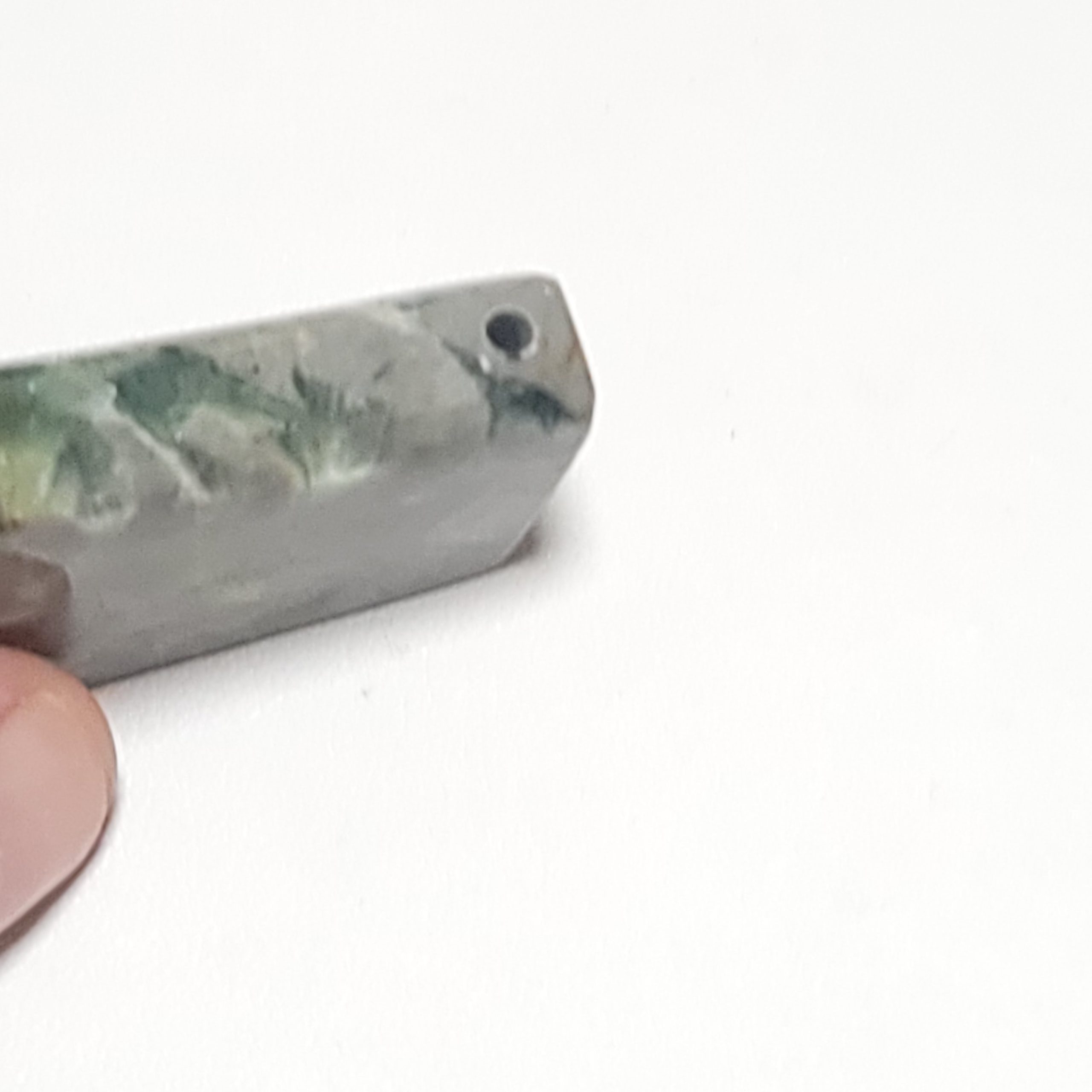Arkansas Wavellite Freeform Pendant - 42.5 x 32 x 11.7 mm - 167 ct - Image 3
